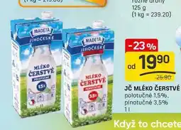Flop JČ MLÉKO ČERSTVÉ 3.5 polotučné 1,5% 1l nabídka