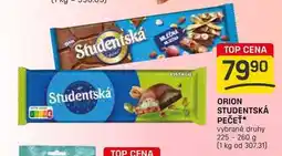 Flop ORION STUDENTSKÁ PEČEŤ vybrané druhy 225-260 g nabídka