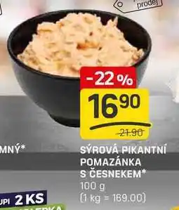 Flop SÝROVÁ PIKANTNÍ POMAZÁNKA S ČESNEKEM 100 g nabídka