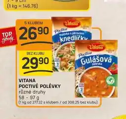 Flop VITANA POCTIVÉ POLÉVKY různé druhy 58-97 g nabídka