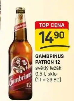Flop GAMBRINUS PATRON 12 0,5l nabídka