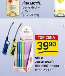 Flop SOLO ZAPALOVAČ flexibilní, colour cena za 1 ks nabídka