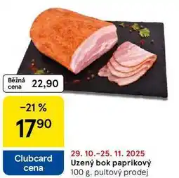 Tesco Uzený bok paprikový, 100 g nabídka