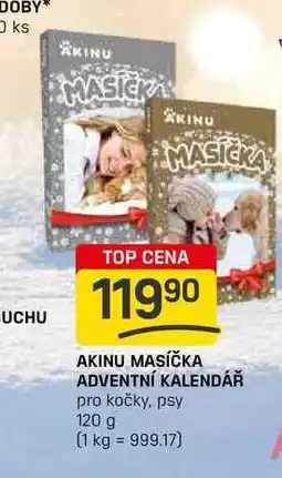 Flop AKINU MASÍČKA ADVENTNÍ KALENDÁŘ pro kočky, psy 120 g nabídka