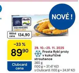 Tesco Frosta Rybí prsty v kukuřičné strouhance, 360 g nabídka