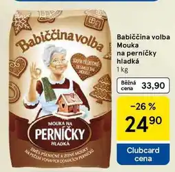 Tesco Babiččina volba Mouka na perníčky hladká, 1 kg nabídka