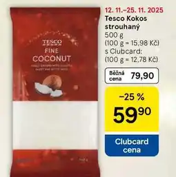 Tesco Tesco Kokos strouhaný, 500 g nabídka