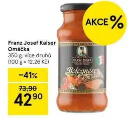 Tesco Franz Josef Kaiser Omáčka, 350 g, více druhů nabídka