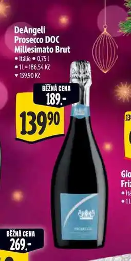 Albert DeAngeli Prosecco DOC Millesimato Brut 0,75 l nabídka