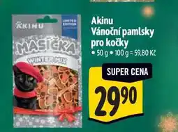 Albert Akinu Vánoční pamlsky pro kočky 50 g nabídka
