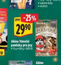 Albert Akinu Vánoční pamlsky pro psy 75 g nabídka