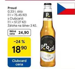 Tesco Proud, 0.33 l, sklo nabídka