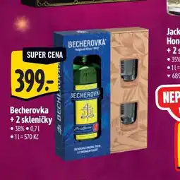 Albert Becherovka 0,7 l+ 2 skleničky nabídka