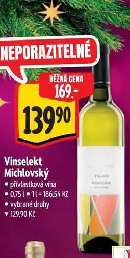 Albert Vinselekt Michlovský 0,75 l nabídka