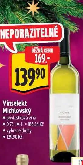 Albert Vinselekt Michlovský 0,75 l nabídka