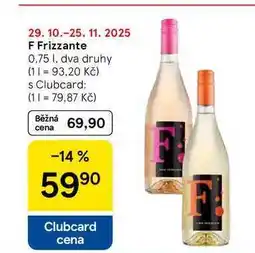 Tesco F Frizzante, 0.75 l nabídka