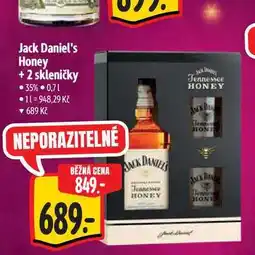 Albert Jack Daniel's Honey 0,7 l + 2 skleničky nabídka