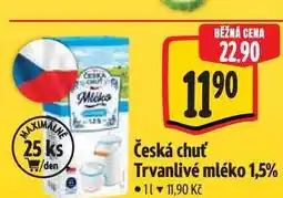 Albert Česká chuť Trvanlivé mléko 1,5% 1 l nabídka