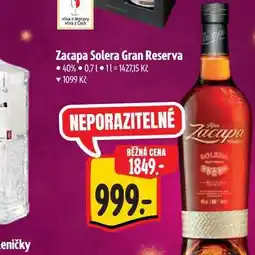 Albert Zacapa Solera Gran Reserva 40% 0,7 l nabídka