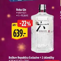 Albert Roku Gin 43% 0,7 l nabídka