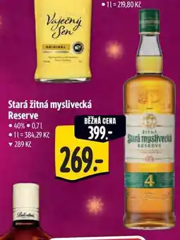 Albert Stará žitná myslivecká Reserve 40% 0,71 nabídka