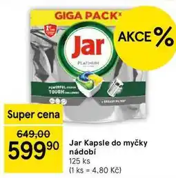 Tesco Jar Kapsle do myčky nádobí, 125 ks nabídka