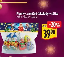Albert Figurky z mléčné čokolády v sáčku 60 g nabídka