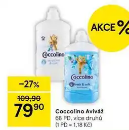 Tesco Coccolino fresh & soft Aviváž, 68 PD, více druhů nabídka