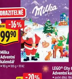 Albert Milka Adventní kalendář 90 g nabídka
