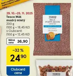 Tesco Tesco Mák modrý mletý, 200 g nabídka