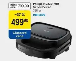 Tesco Philips HD2331/90 Sendvičovač 750 W nabídka