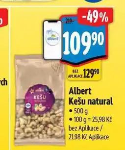 Albert Albert Kešu natural 500 g nabídka