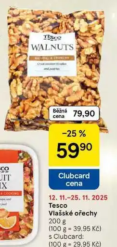 Tesco Tesco Vlašské ořechy, 200 g nabídka