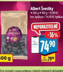 Albert Albert Švestky 500 g nabídka
