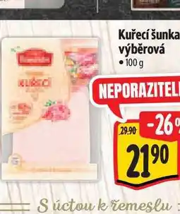 Albert Kuřecí šunka výběrová 100 g nabídka