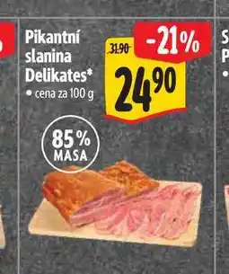 Albert Pikantní slanina Delikates 100 g nabídka