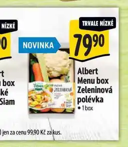 Albert Albert Menu box Zeleninová polévka 1 box nabídka