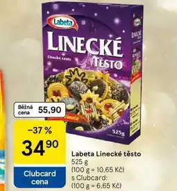 Tesco Labeta Linecké těsto, 525 g nabídka