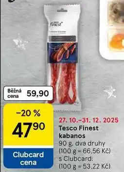 Tesco Tesco Finest kabanos, 90 g nabídka