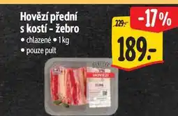 Albert Hovězí přední s kostí - žebro 1 kg nabídka