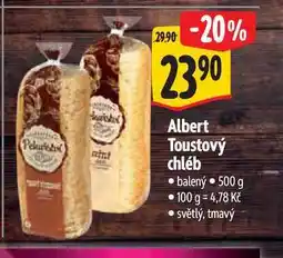 Albert Albert Toustový chléb balený 500 g nabídka