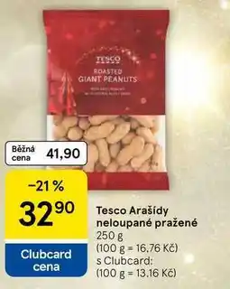 Tesco Tesco Arašídy neloupané pražené, 250 g nabídka