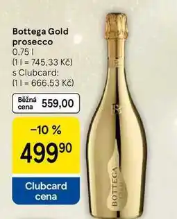 Tesco Bottega Gold prosecco, 0.75 l nabídka