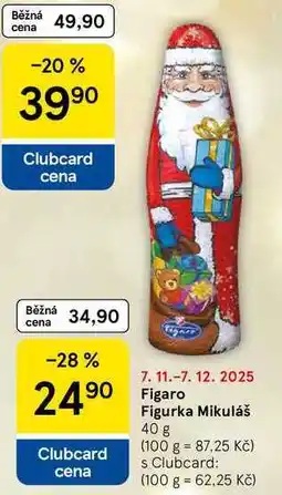 Tesco Figaro Figurka Mikuláš, 40 g nabídka