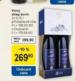 Tesco Vinný sklep Sovín, 2x 0.75 l nabídka