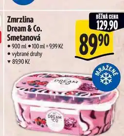 Albert Zmrzlina Dream & Co. Smetanová 900 ml nabídka