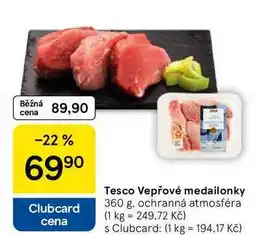 Tesco Tesco Vepřové medailonky, 360 g nabídka