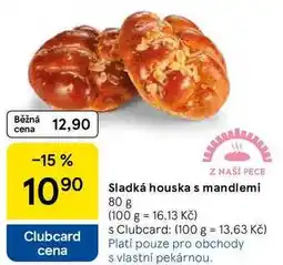 Tesco Sladká houska s mandlemi, 80 g nabídka