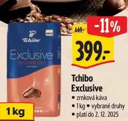 Albert Tchibo Exclusive zrnková káva 1kg nabídka