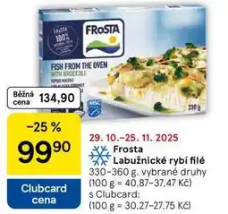 Tesco Frosta Labužnické rybí filé, 330-360 g nabídka